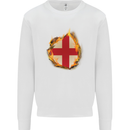 The St. George's Cross English Flag England Kids Sweatshirt Jumper White