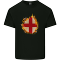 The St. George's Cross English Flag England Kids T-Shirt Childrens Black