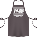 The Tattoo Artist You Should Have Gone to Cotton Apron 100% Organic Dark Grey