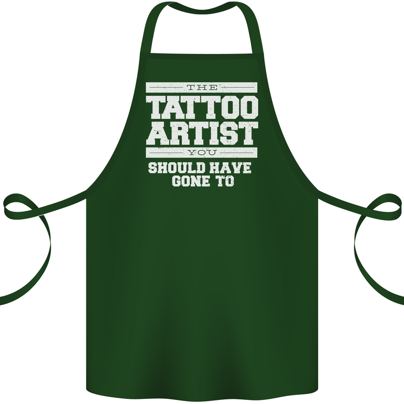 The Tattoo Artist You Should Have Gone to Cotton Apron 100% Organic Forest Green