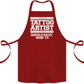The Tattoo Artist You Should Have Gone to Cotton Apron 100% Organic Maroon