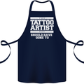 The Tattoo Artist You Should Have Gone to Cotton Apron 100% Organic Navy Blue