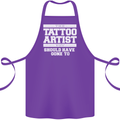 The Tattoo Artist You Should Have Gone to Cotton Apron 100% Organic Purple