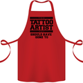 The Tattoo Artist You Should Have Gone to Cotton Apron 100% Organic Red