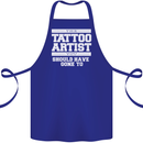 The Tattoo Artist You Should Have Gone to Cotton Apron 100% Organic Royal Blue