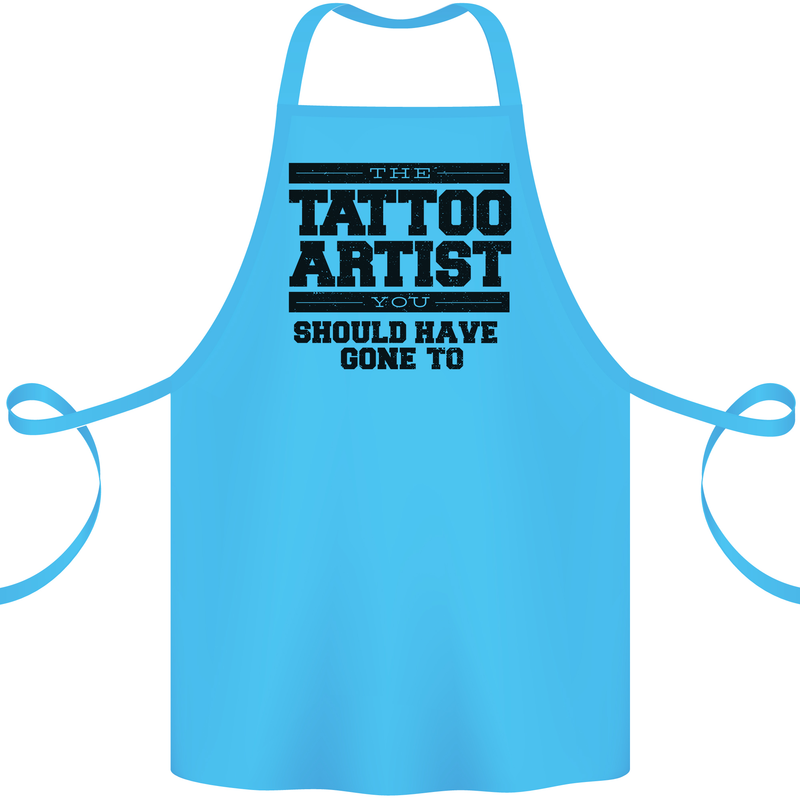 The Tattoo Artist You Should Have Gone to Cotton Apron 100% Organic Turquoise
