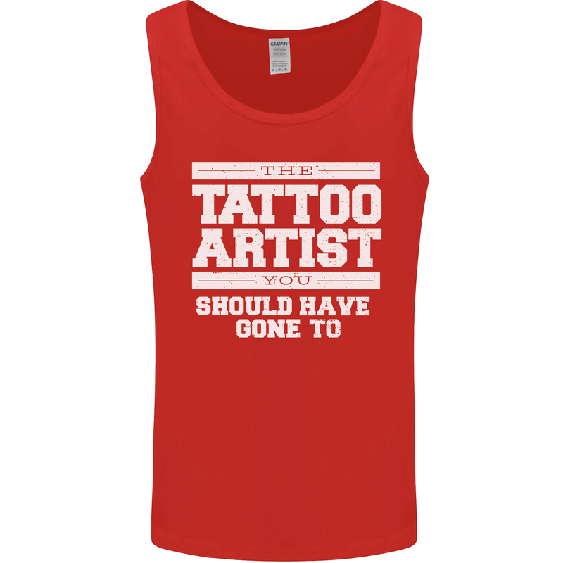 The Tattoo Artist You Should Have Gone to Mens Vest Tank Top Red
