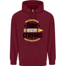 The Time or Crayons Funny Sarcastic Slogan Childrens Kids Hoodie Maroon