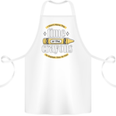 The Time or Crayons Funny Sarcastic Slogan Cotton Apron 100% Organic White