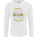 The Time or Crayons Funny Sarcastic Slogan Mens Long Sleeve T-Shirt White
