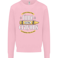The Time or Crayons Funny Sarcastic Slogan Mens Sweatshirt Jumper Light Pink