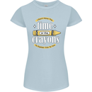 The Time or Crayons Funny Sarcastic Slogan Womens Petite Cut T-Shirt Light Blue