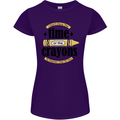 The Time or Crayons Funny Sarcastic Slogan Womens Petite Cut T-Shirt Purple
