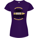 The Time or Crayons Funny Sarcastic Slogan Womens Petite Cut T-Shirt Purple
