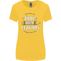 The Time or Crayons Funny Sarcastic Slogan Womens Wider Cut T-Shirt Yellow