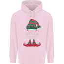 The Vegan Elf Funny Christmas Xmas Childrens Kids Hoodie Light Pink