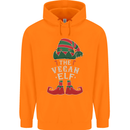 The Vegan Elf Funny Christmas Xmas Childrens Kids Hoodie Orange