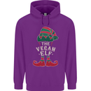 The Vegan Elf Funny Christmas Xmas Childrens Kids Hoodie Purple