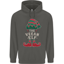 The Vegan Elf Funny Christmas Xmas Childrens Kids Hoodie Storm Grey