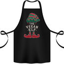 The Vegan Elf Funny Christmas Xmas Cotton Apron 100% Organic Black