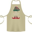 The Vegan Elf Funny Christmas Xmas Cotton Apron 100% Organic Khaki