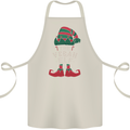 The Vegan Elf Funny Christmas Xmas Cotton Apron 100% Organic Natural