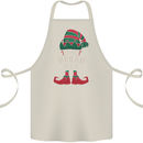 The Vegan Elf Funny Christmas Xmas Cotton Apron 100% Organic Natural