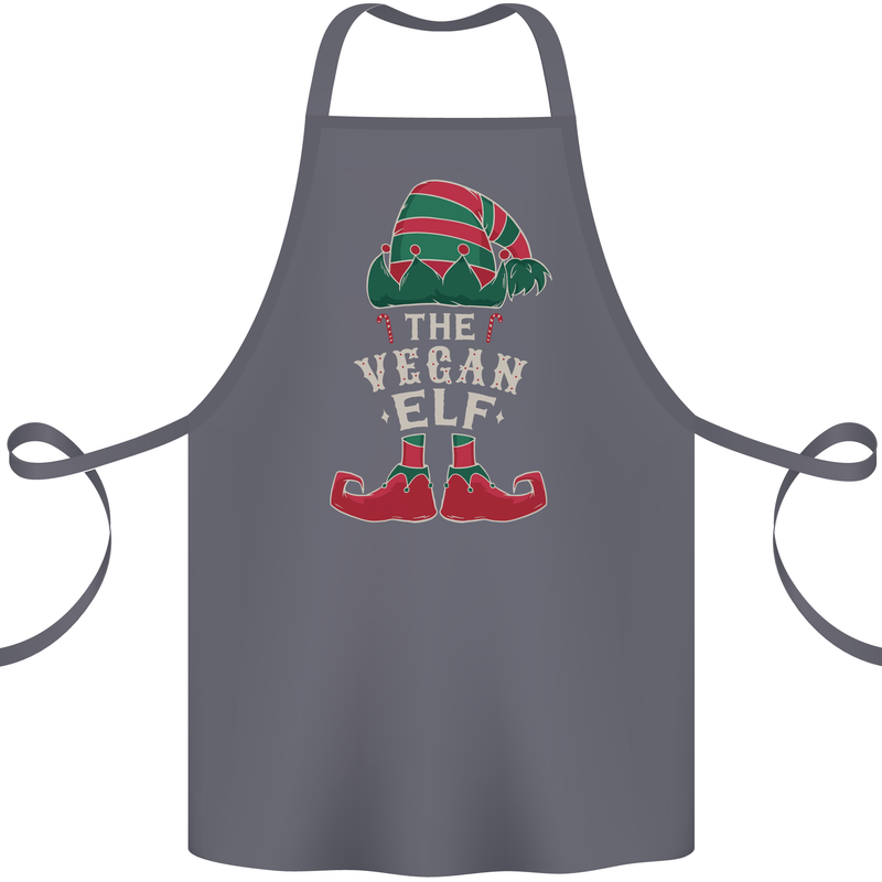 The Vegan Elf Funny Christmas Xmas Cotton Apron 100% Organic Steel