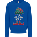 The Vegan Elf Funny Christmas Xmas Kids Sweatshirt Jumper Royal Blue