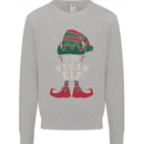 The Vegan Elf Funny Christmas Xmas Kids Sweatshirt Jumper Sports Grey