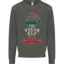 The Vegan Elf Funny Christmas Xmas Kids Sweatshirt Jumper Storm Grey