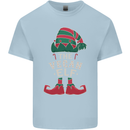 The Vegan Elf Funny Christmas Xmas Kids T-Shirt Childrens Light Blue