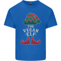 The Vegan Elf Funny Christmas Xmas Kids T-Shirt Childrens Royal Blue