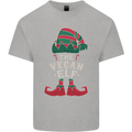 The Vegan Elf Funny Christmas Xmas Kids T-Shirt Childrens Sports Grey