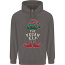 The Vegan Elf Funny Christmas Xmas Mens 80% Cotton Hoodie Charcoal