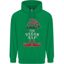 The Vegan Elf Funny Christmas Xmas Mens 80% Cotton Hoodie Irish Green