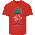 The Vegan Elf Funny Christmas Xmas Mens Cotton T-Shirt Tee Top Red