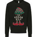 The Vegan Elf Funny Christmas Xmas Mens Sweatshirt Jumper Black