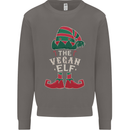 The Vegan Elf Funny Christmas Xmas Mens Sweatshirt Jumper Charcoal