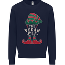 The Vegan Elf Funny Christmas Xmas Mens Sweatshirt Jumper Navy Blue