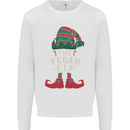 The Vegan Elf Funny Christmas Xmas Mens Sweatshirt Jumper White