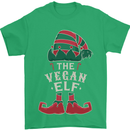 The Vegan Elf Funny Christmas Xmas Mens T-Shirt 100% Cotton Irish Green