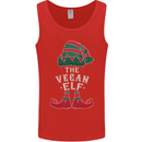 The Vegan Elf Funny Christmas Xmas Mens Vest Tank Top Red