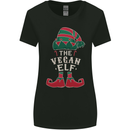 The Vegan Elf Funny Christmas Xmas Womens Wider Cut T-Shirt Black