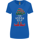 The Vegan Elf Funny Christmas Xmas Womens Wider Cut T-Shirt Royal Blue