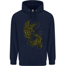 The Viking Raven Symbol Odin Ragnar Tribal Childrens Kids Hoodie Navy Blue