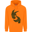 The Viking Raven Symbol Odin Ragnar Tribal Childrens Kids Hoodie Orange