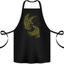 The Viking Raven Symbol Odin Ragnar Tribal Cotton Apron 100% Organic Black