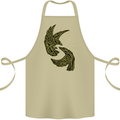 The Viking Raven Symbol Odin Ragnar Tribal Cotton Apron 100% Organic Khaki