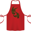 The Viking Raven Symbol Odin Ragnar Tribal Cotton Apron 100% Organic Red
